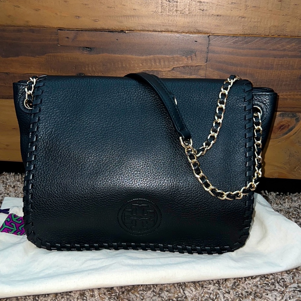 Tory Burch Marion Black Shoulder Bag